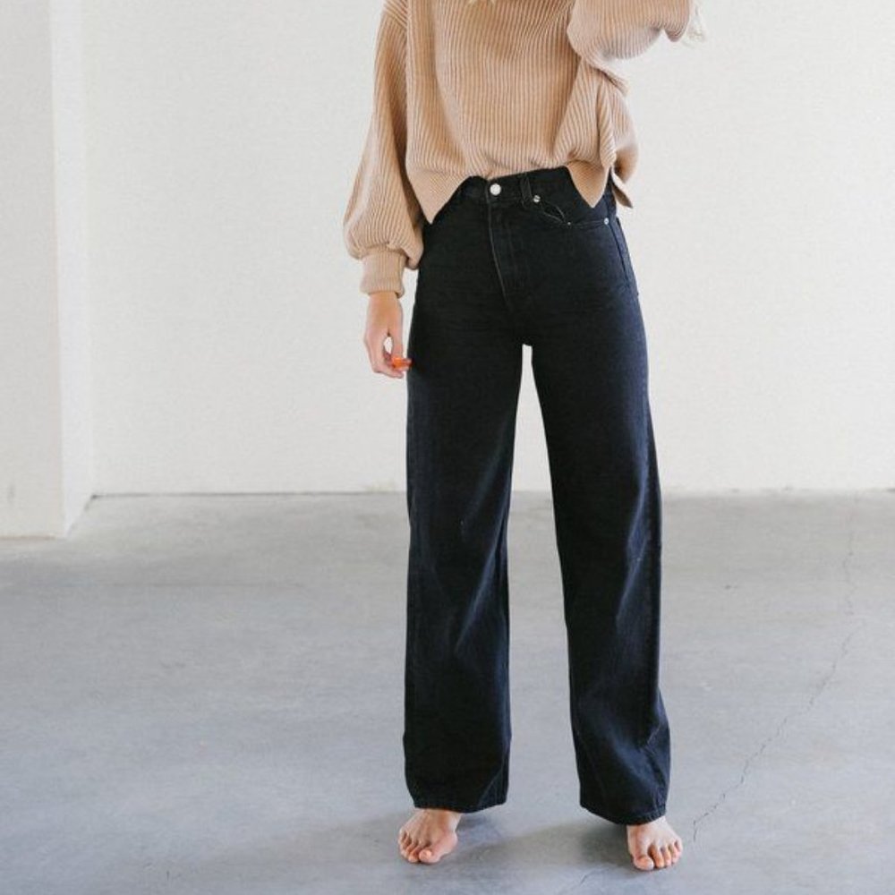 Levi's High Loose Jeans In Trainwreck Black